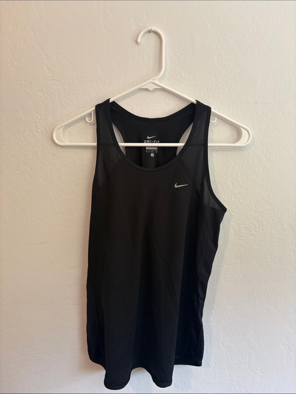 Nike Black Training Tank Top with Mesh Panels